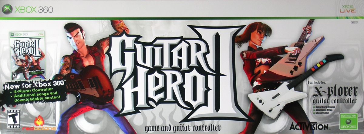 Guitar Hero II box art for Xbox 360